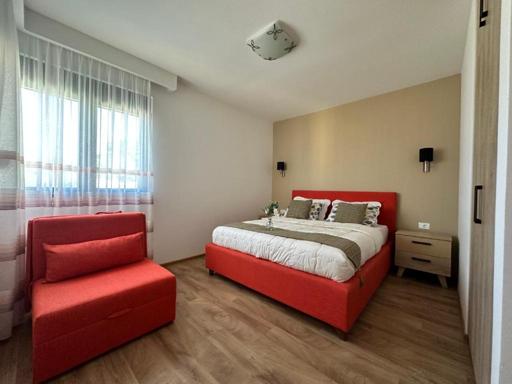 Postel nebo postele na pokoji v ubytování White Star Apartments