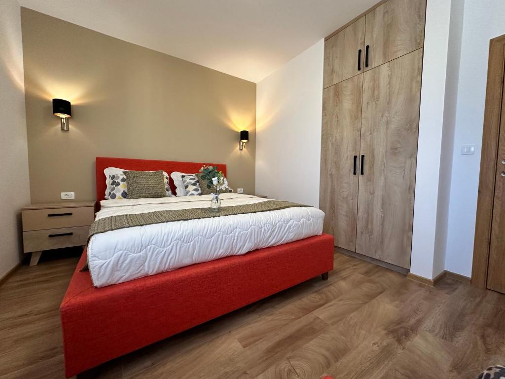 Postel nebo postele na pokoji v ubytování White Star Apartments
