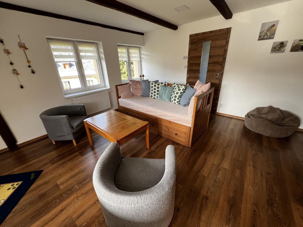 Posezení v ubytování Apartmány Crystalindo