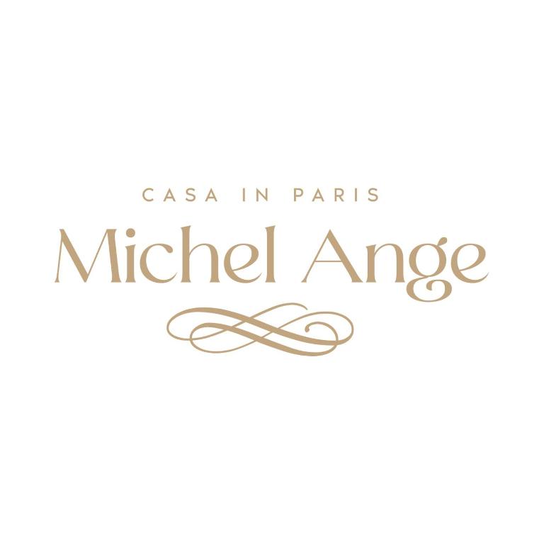 un logo pour un événement Michelovo à Paris dans l'établissement Michel Ange Casa in Paris, à Paris