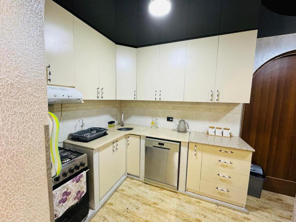 Kuchyň nebo kuchyňský kout v ubytování Ios Guest House