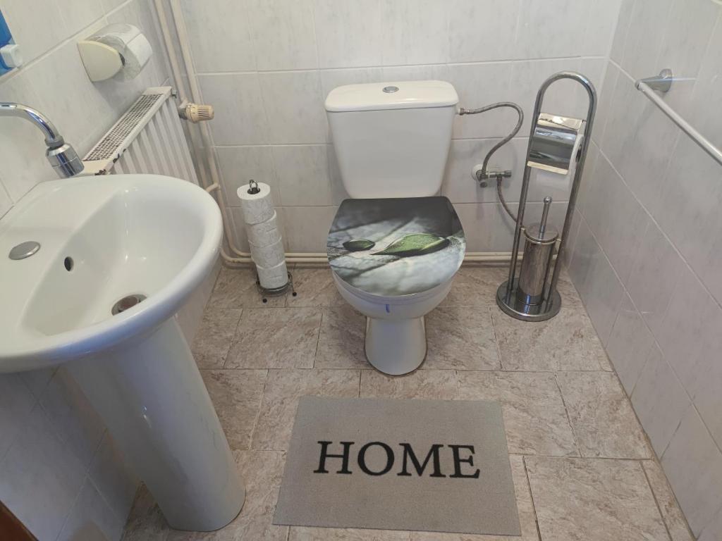 Koupelna v ubytování Apartmán Modré z nebe