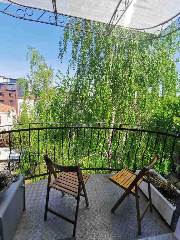 Balkoni atau teres di Beloved birch apartment