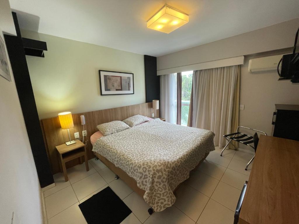 Postel nebo postele na pokoji v ubytování Rio Stay - Flat B com varanda - individual