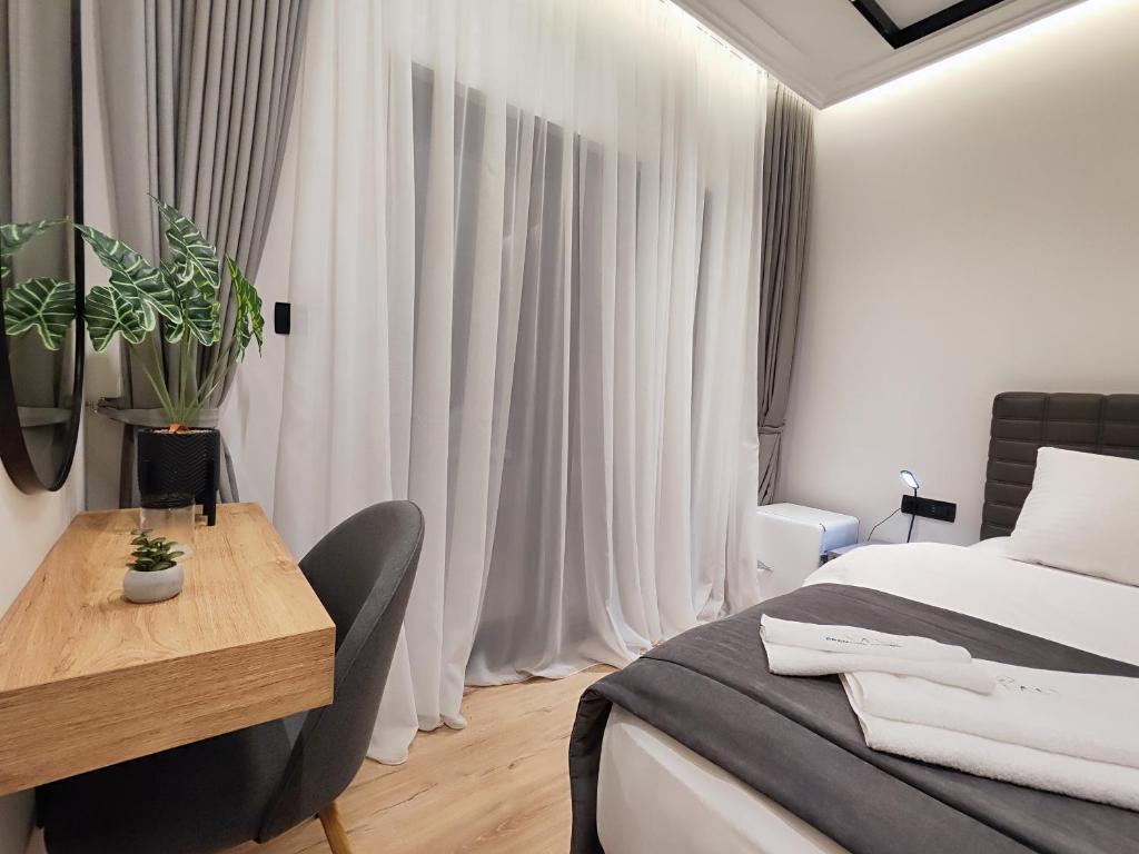 Postel nebo postele na pokoji v ubytování AMD Premium rooms Budva