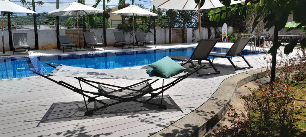 Bazén v ubytování ISLA HOLIDAY HOME nebo v jeho okolí