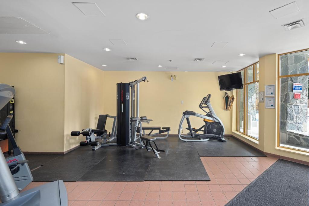 Fitness centrum a/nebo fitness zařízení v ubytování Cascade Lodge