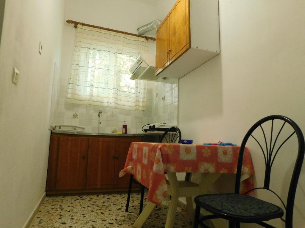 Kuchyň nebo kuchyňský kout v ubytování Κωνσταντίνος Έλενα Studios