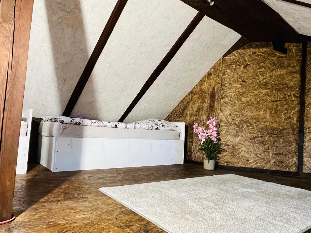 Postel nebo postele na pokoji v ubytování Apartmány 68