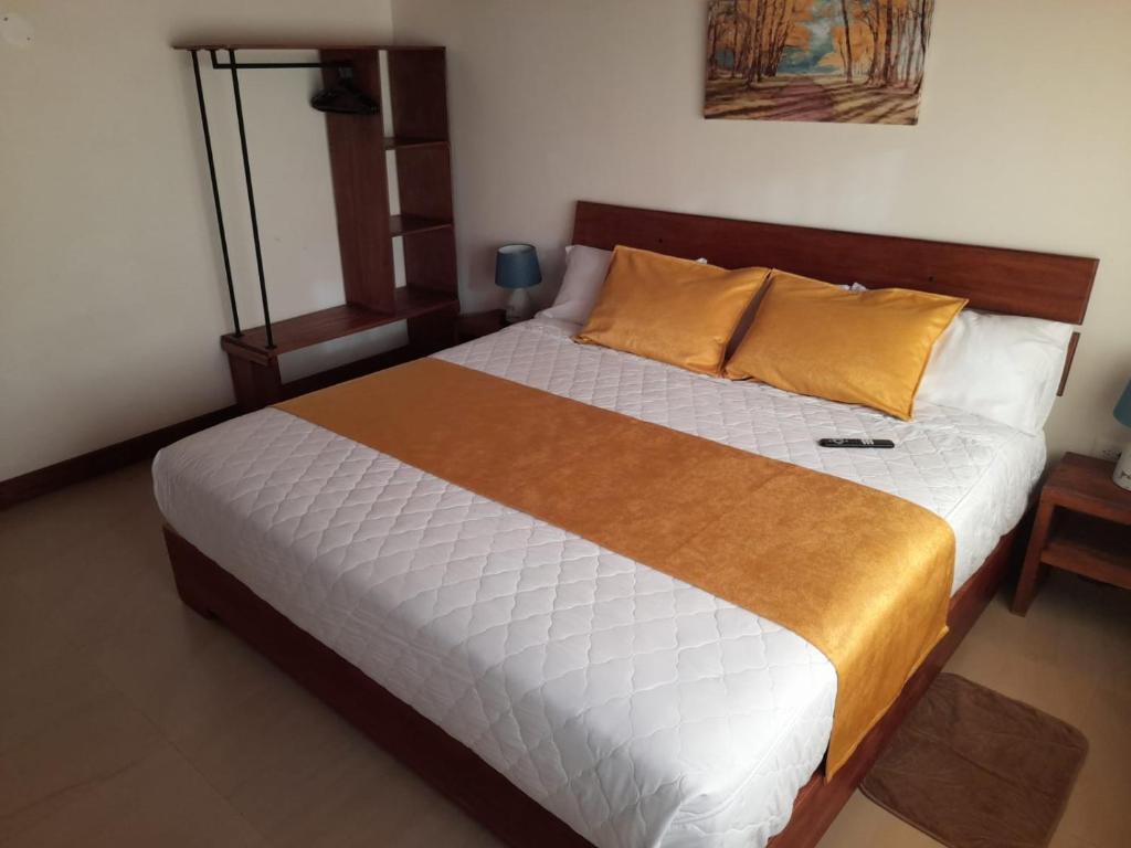 Postel nebo postele na pokoji v ubytování Casa Verde Descanso 1
