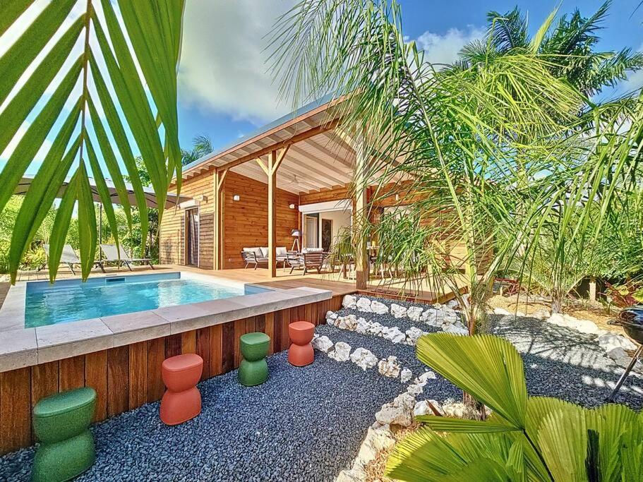 Πισίνα στο ή κοντά στο Villa Rainbow Palm Saint-François, Guadeloupe