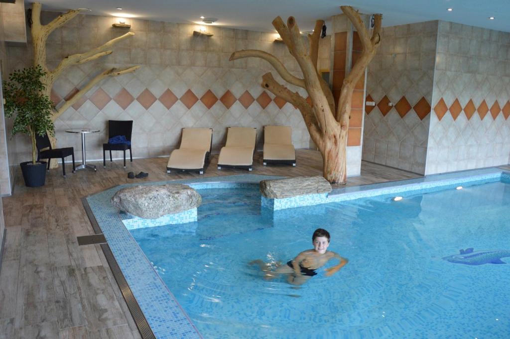Swimming pool sa o malapit sa Hotel Podlesí