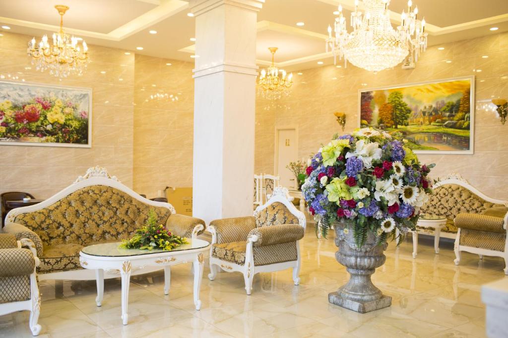 Posezení v ubytování Hotel Hoang Minh Chau