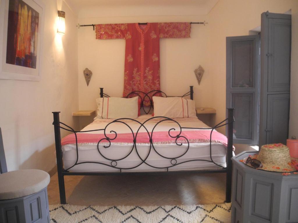 Postel nebo postele na pokoji v ubytování Riad Linda