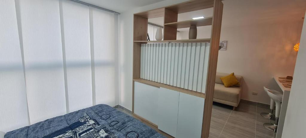 Postel nebo postele na pokoji v ubytování Hermoso y confortable apartamento