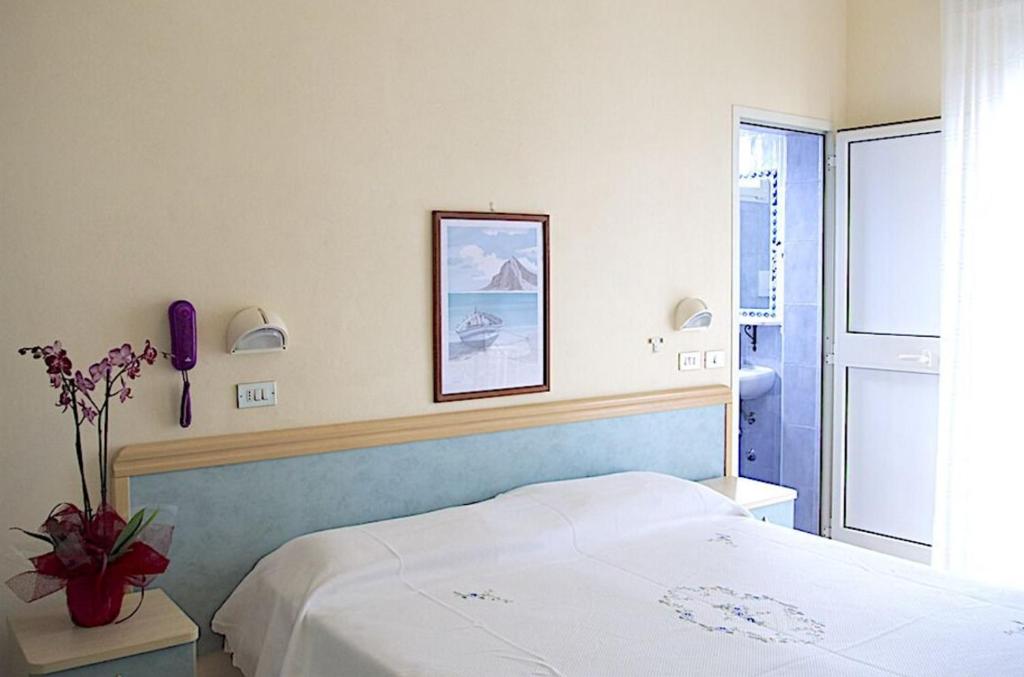 Postel nebo postele na pokoji v ubytování Hotel Anita