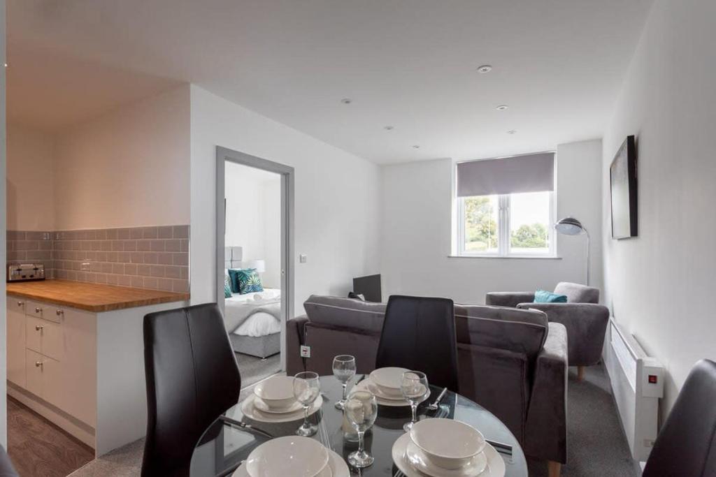 Posezení v ubytování Cosy 1 Bedroom Apartment in Leeds
