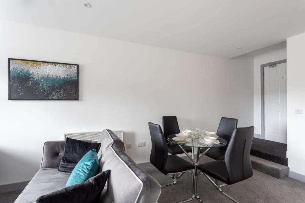 Posezení v ubytování Cosy 1 Bedroom Apartment in Leeds