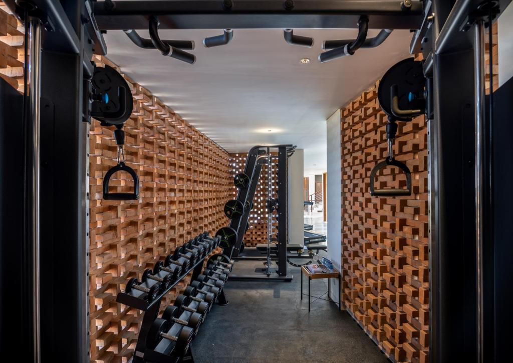 Fitness centrum a/nebo fitness zařízení v ubytování Mokko Suites Batubelig