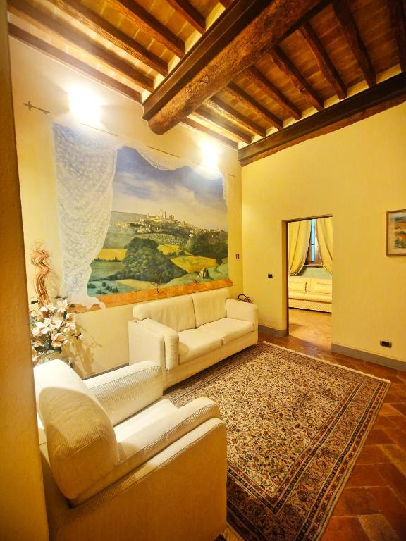 Posezení v ubytování La Locanda di Quercecchio