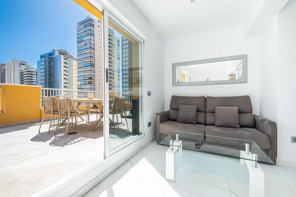 Posezení v ubytování Penthouse Ancla 561 Levante Beach