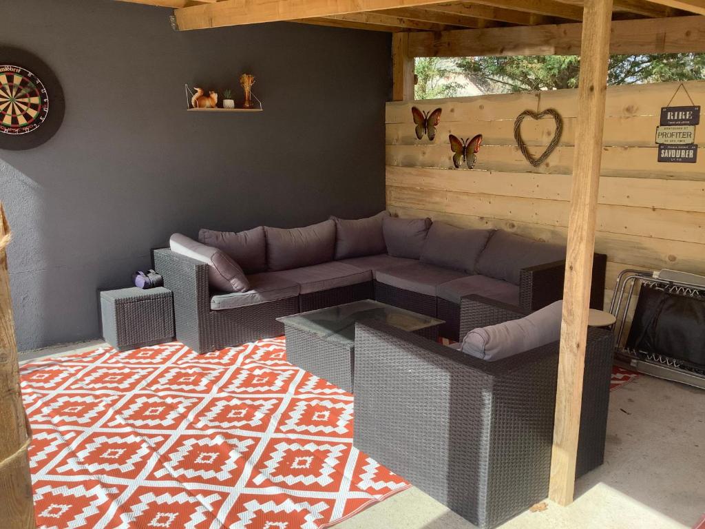 Posezení v ubytování Autour Des Vignes B&B