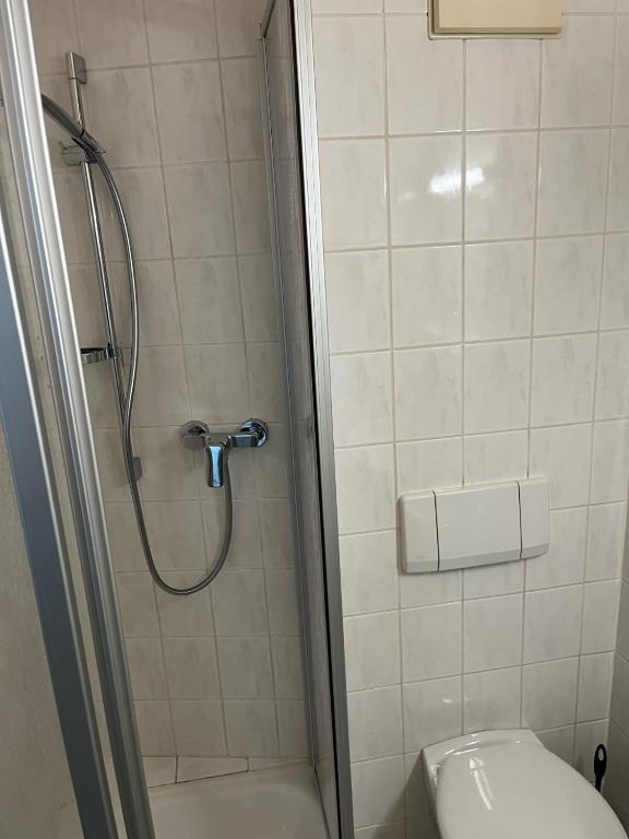 Koupelna v ubytování Gasthaus Stammbaum