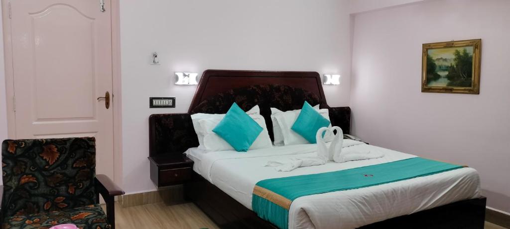 Postel nebo postele na pokoji v ubytování Hotel Mount View