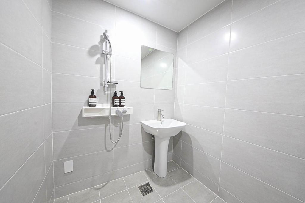 Koupelna v ubytování Busan Seomyeon Broa Hotel