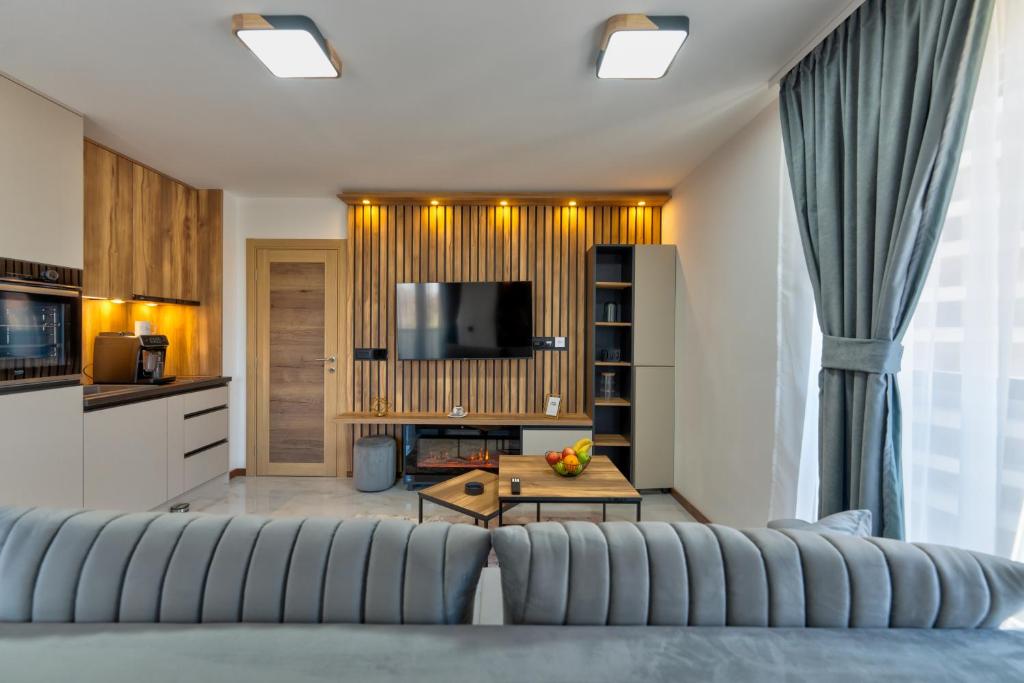 TV a/nebo společenská místnost v ubytování Golden Panorama Spa & Wellness