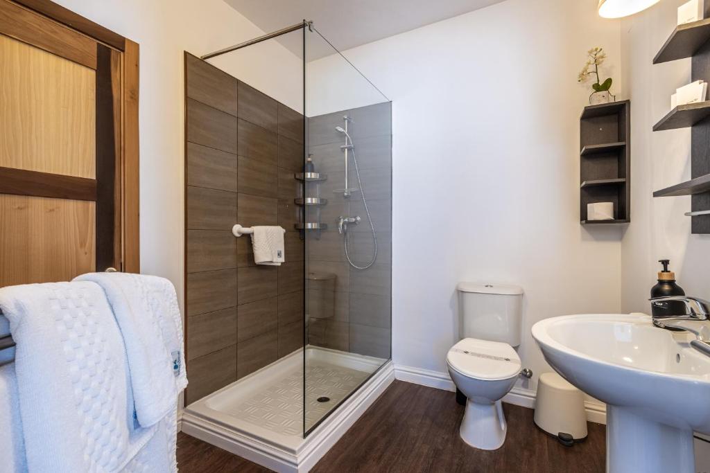 Koupelna v ubytování Park Lane Boutique Aparthotel