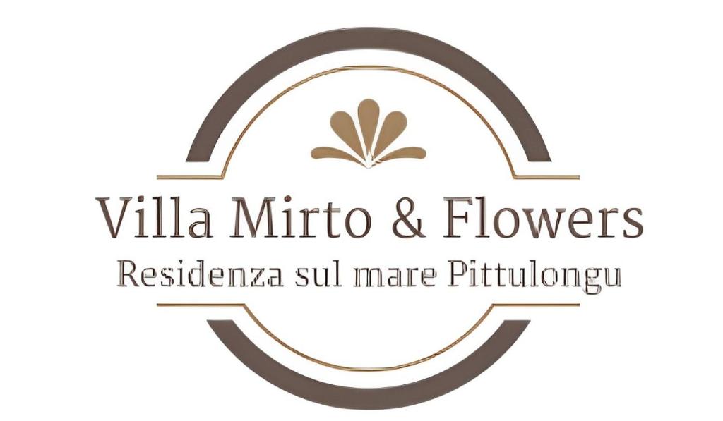 logotipo de la villa minto y flores en Sardegna - Villa Mirto & Flowers, en Olbia