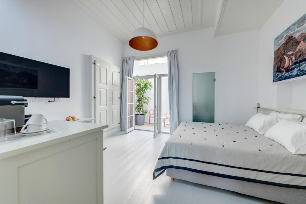 Postel nebo postele na pokoji v ubytování Skylight
