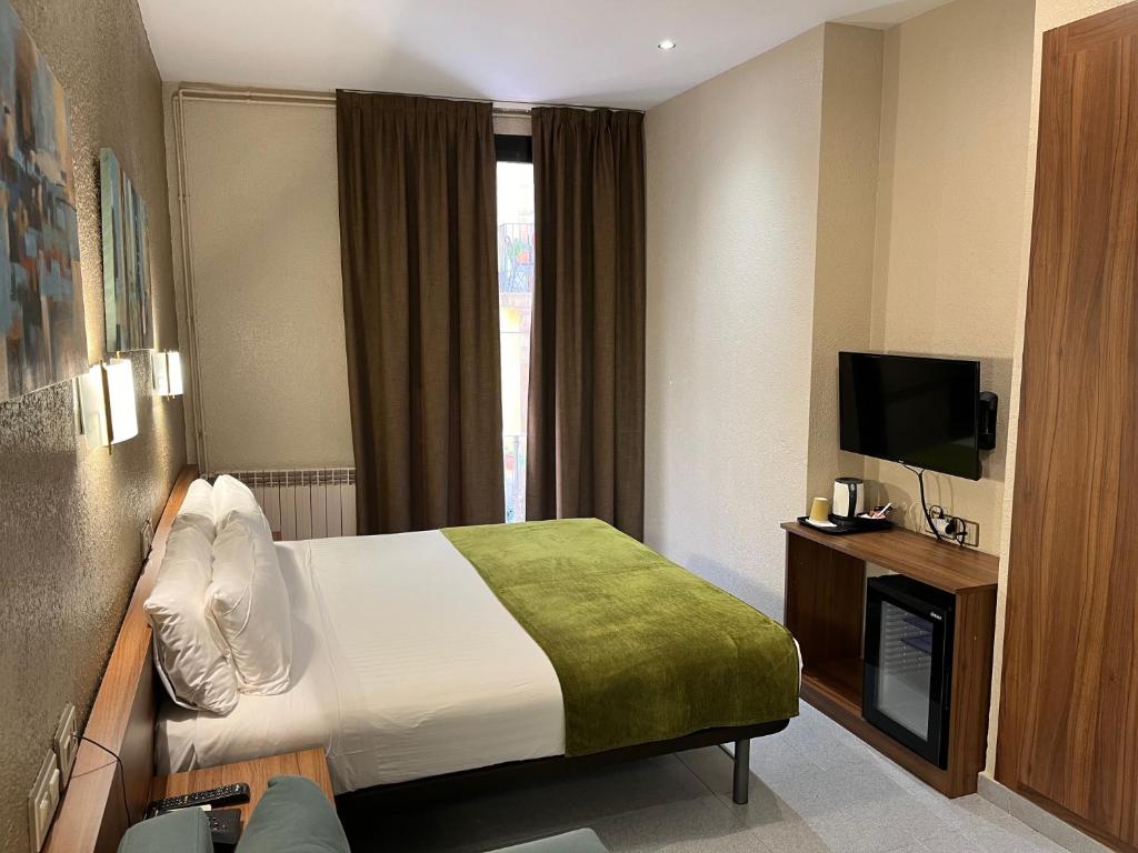 TV a/nebo společenská místnost v ubytování Hotel Aneto
