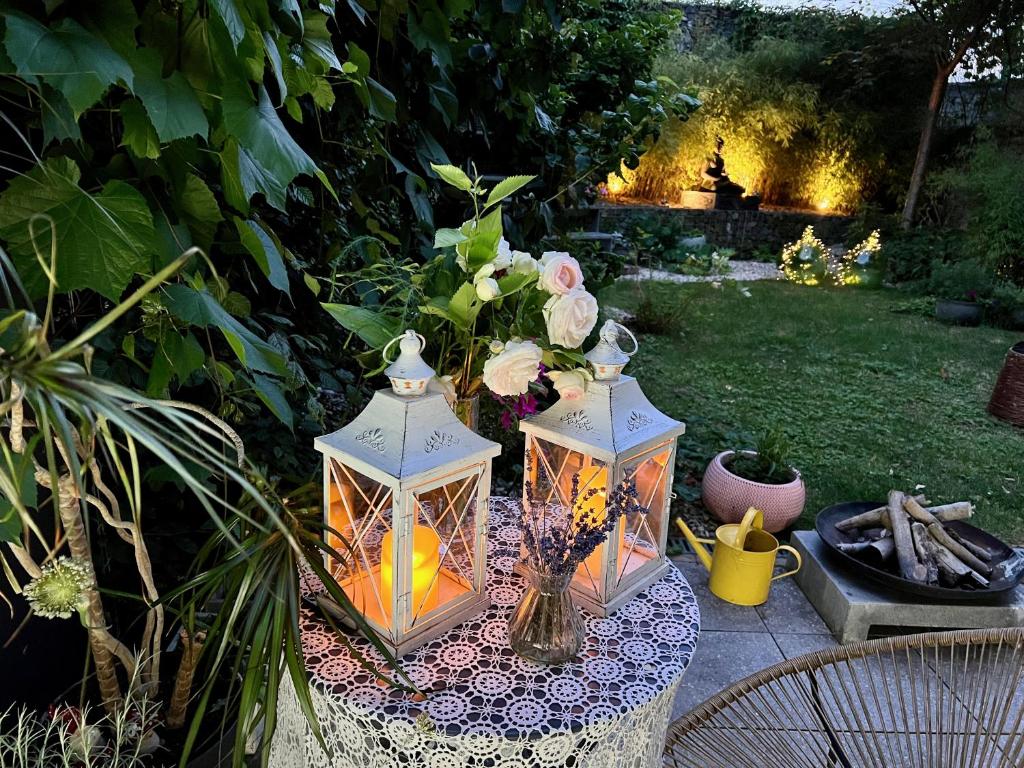 Zahrada ubytování Romantic stay overlooking Prague