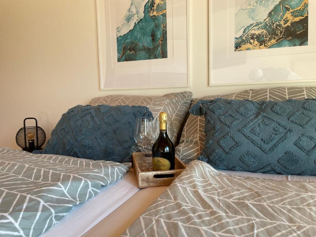 Postel nebo postele na pokoji v ubytování Apartment Sommer am Faaker See
