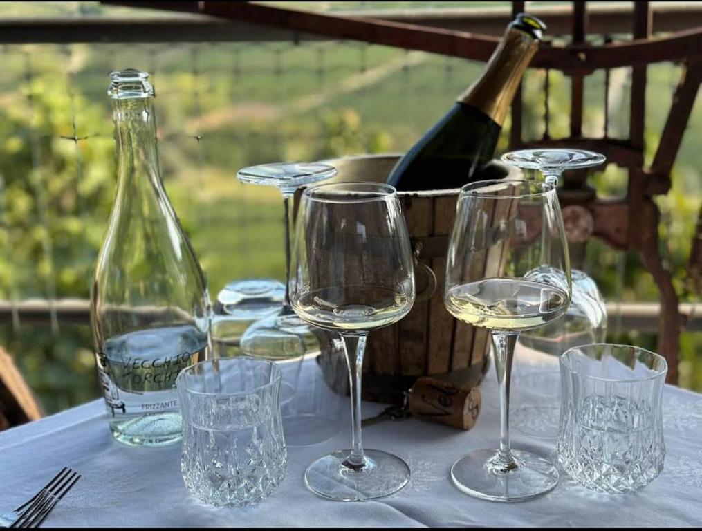 Nápoje v ubytování Agriturismo Vecchio Torchio