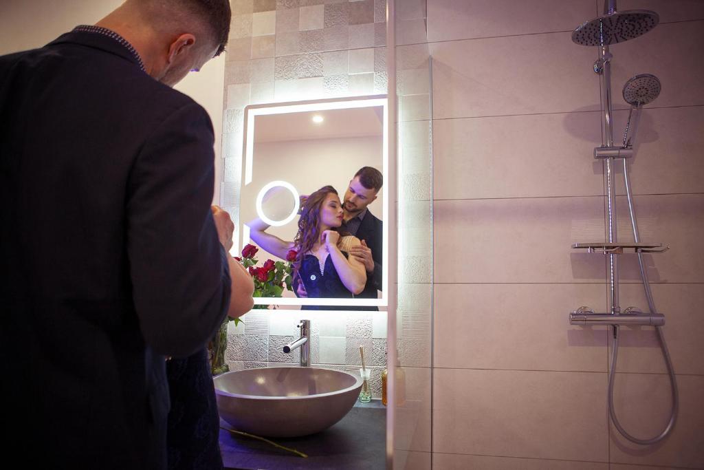 Koupelna v ubytování La Vie - Apartmány