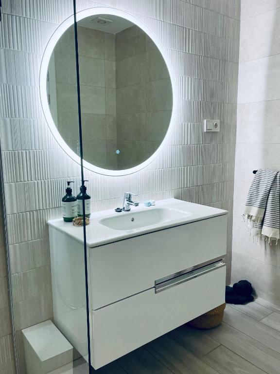 A bathroom at CASA MIRABEL