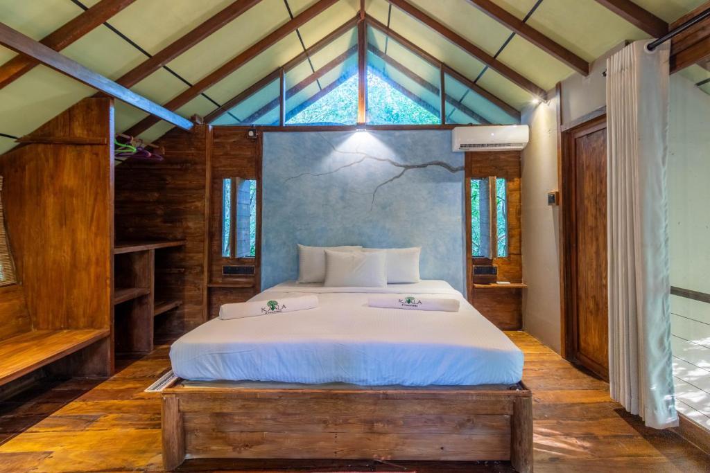Postel nebo postele na pokoji v ubytování Kaala Kalaththewa Luxury Eco Resort