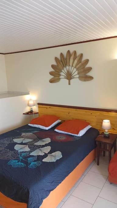 Postel nebo postele na pokoji v ubytování Studio du PARADIS