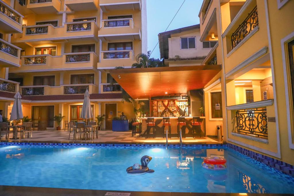 Bazén v ubytování Resort De Coracao - Calangute , Goa nebo v jeho okolí