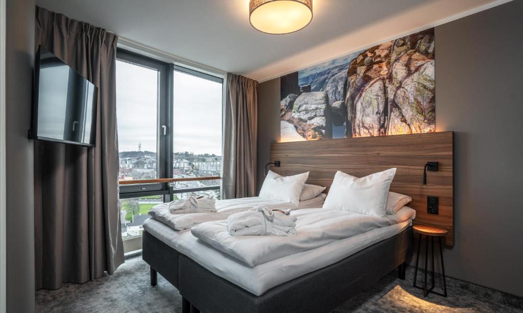 Postel nebo postele na pokoji v ubytování Thon Partner Stavanger Forum Hotel