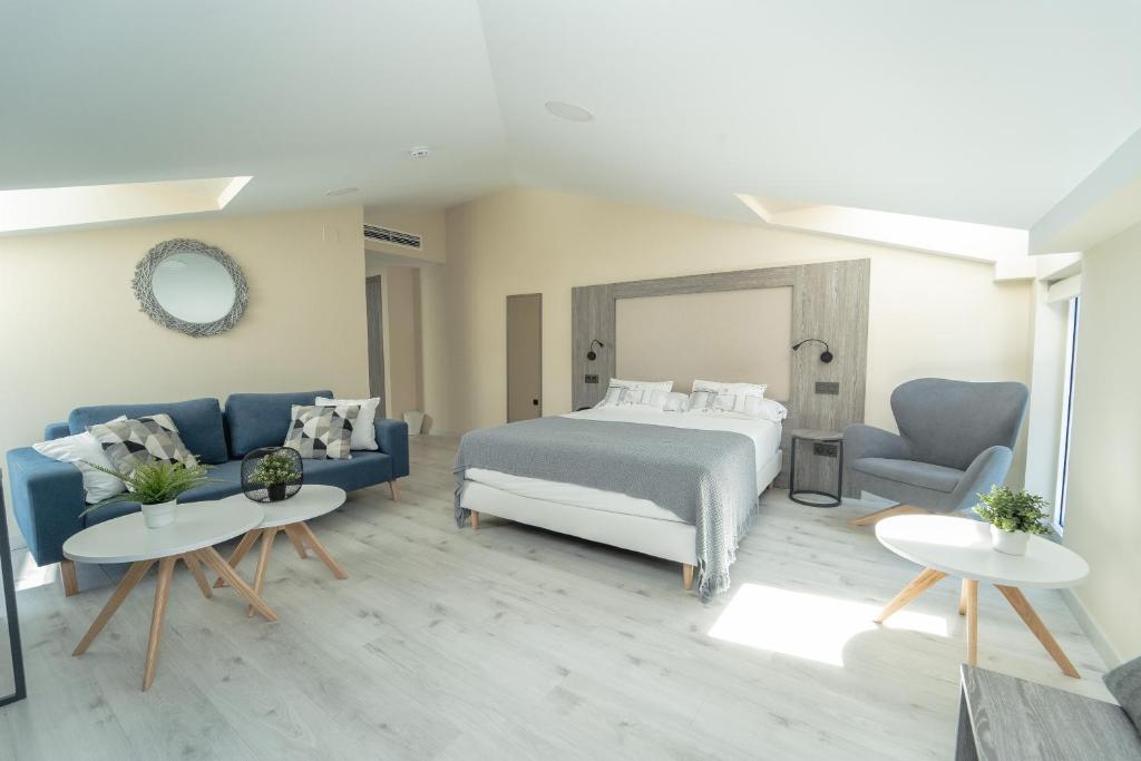 Кровать или кровати в номере Hotel Lux Melide