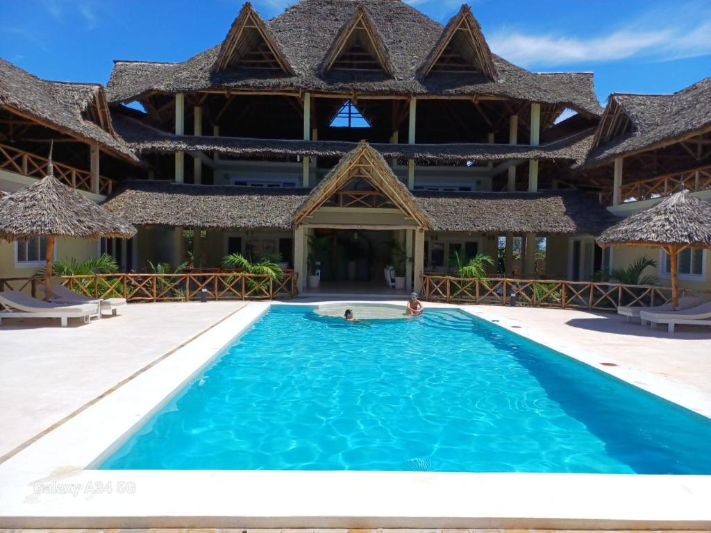 Bazén v ubytování Ocean zuri villa nebo v jeho okolí