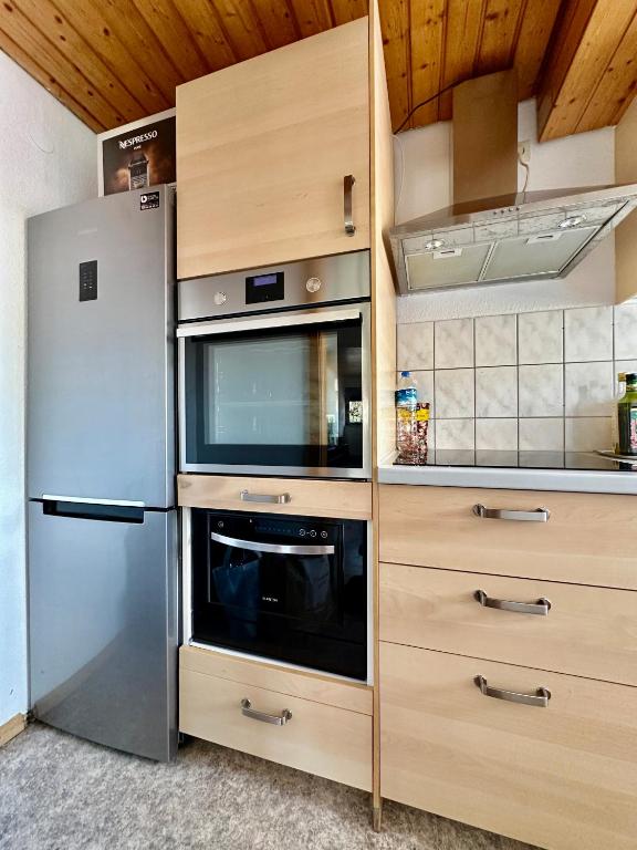 Kuchyň nebo kuchyňský kout v ubytování Ferienwohnung Olymp (2,5 Zimmer)