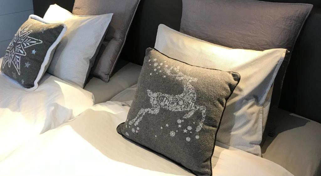 Postel nebo postele na pokoji v ubytování B&B au 27
