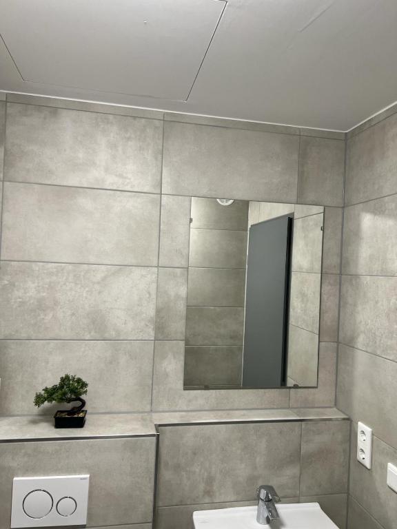 Koupelna v ubytování Firstsleep Ebersberg