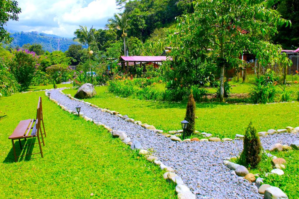 Zahrada ubytování Ecolodge El Puente