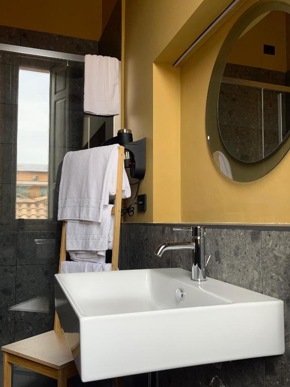 Koupelna v ubytování Clemente Rooms